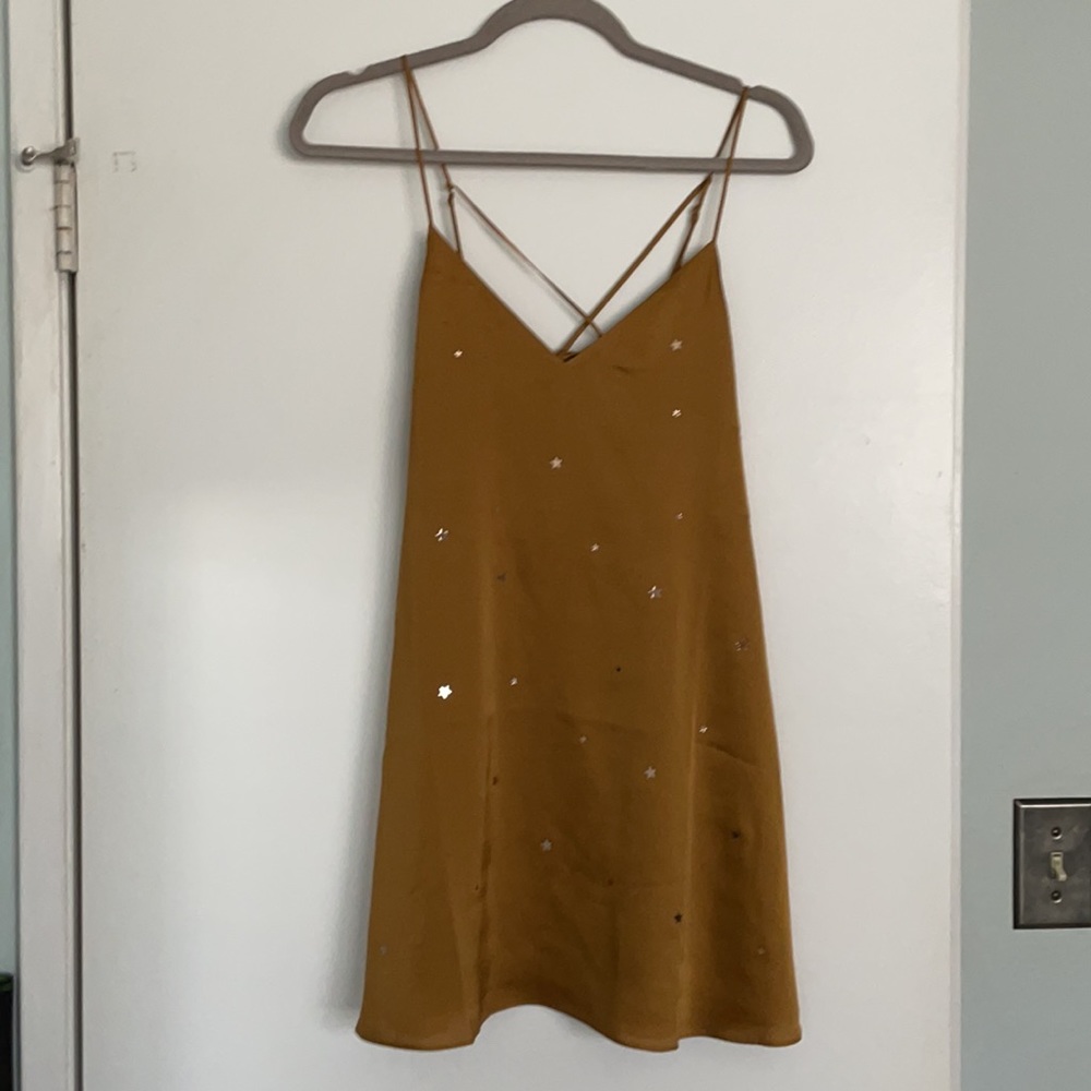 * MOVING SALE* 
For Love & Lemons Olive Twinkle Slip Dress - Picture 4 of 6